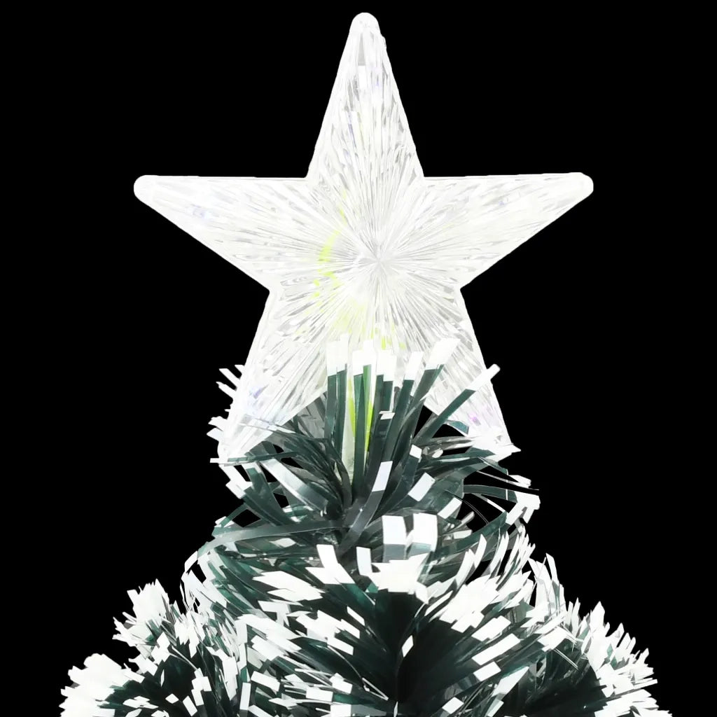 Albero di Natale Artificiale Supporto/LED 120 cm Fibra Ottica