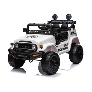 Tecnobike Shop Auto Macchina Elettrica per Bambini Toyota Fj Cruiser Ride-on 12V-Bianco