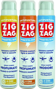 Zig Zag SPRAY ANTIPUNTURA CORPO 75 ml. Fragranze assortite - 12 pz.