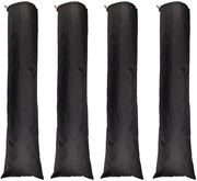 Tas di stoccaggio per tappeti 4 pezzi - impermeabile - riutilizzabile - nero - tessuto di Oxford - 128 x 33 cm