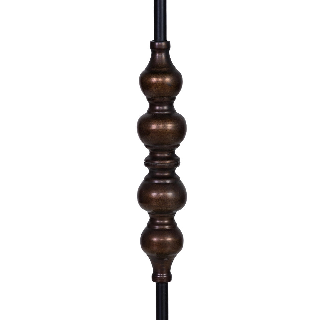 Lampada da tavolo in metallo 18x18x60,5/80h cm