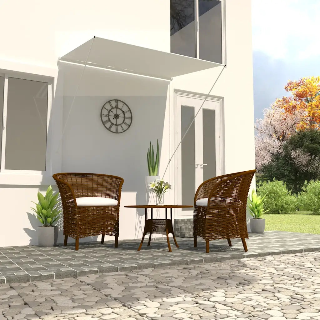 Tenda da Sole Retrattile 150x150 cm Crema cod mxl 18568