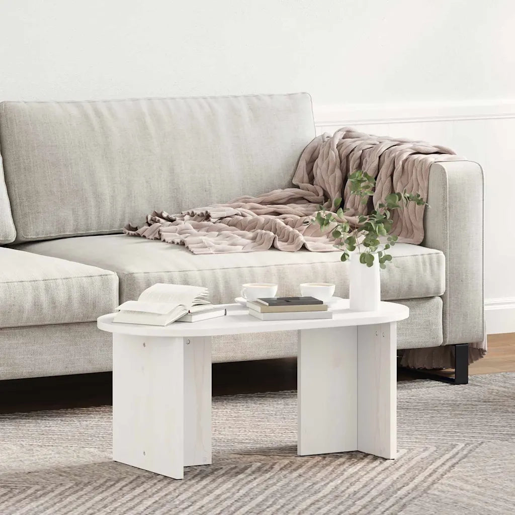 Tavolino da salotto Bianco 80 x 39,5 x 35 cm 873542