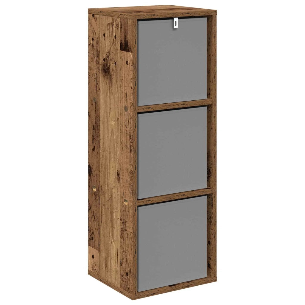 Credenza con cassetto Legno vecchio 30,5 x 27 x 84,5 cm