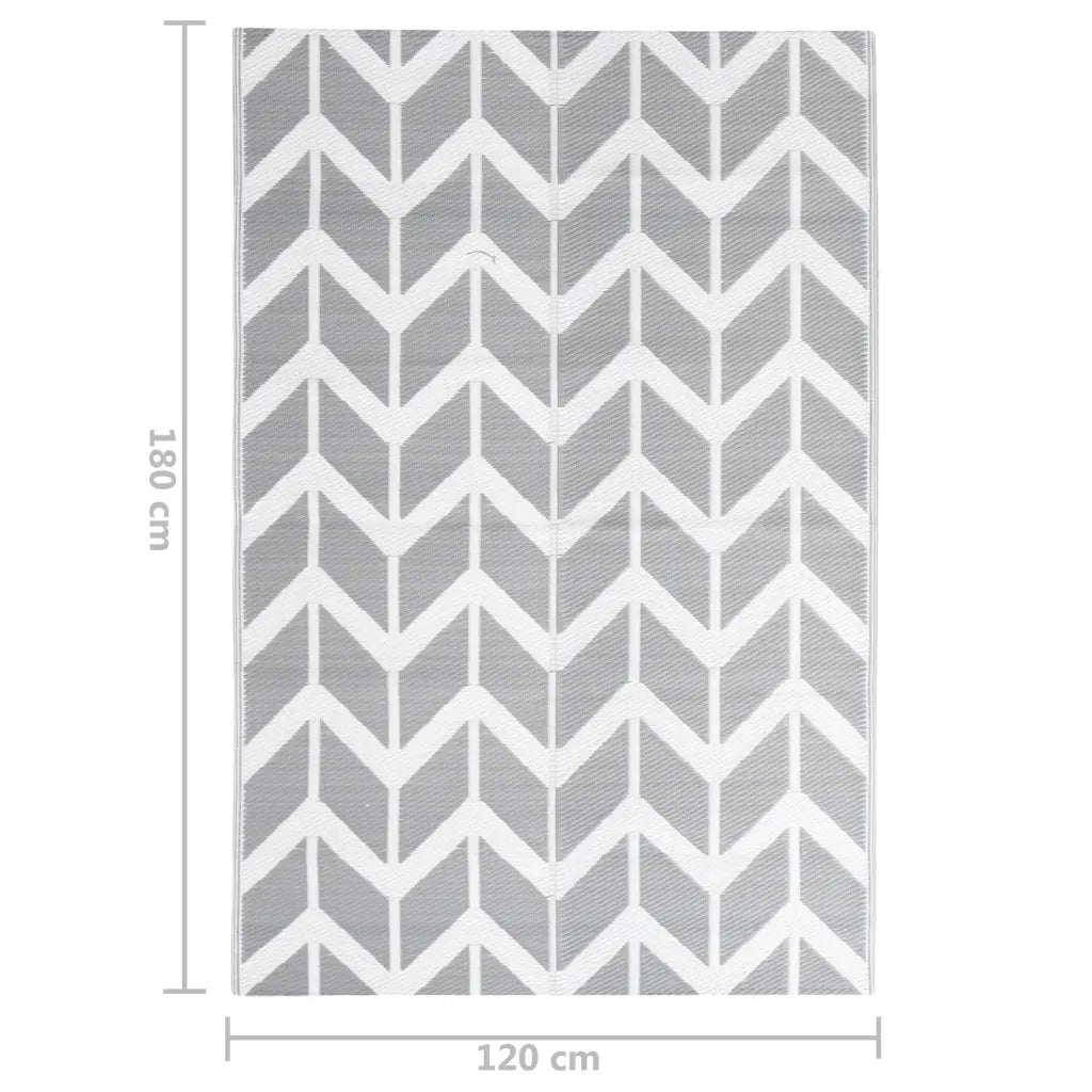 Tappeto da Esterni ARAKIL Grigio 120x180 cm in PP CFW8577035
