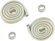 Protezione angolare a forma di U, spessore aumentato, protezione contro gli urti per le superfici di tavolo e mobili, cuscino di assorbimento per bambini, bumper anticollassi, striature, grigio