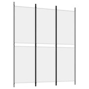 Divisorio a 3 Pannelli-Set di 3 pannelli Paravento bianco 150x180 cm in Tessuto