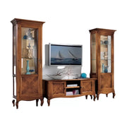 Parete attrezzata classica intarsio legno bassano - Mobili 2G