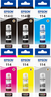 ORIGINAL Epson Multipack nero / Nero (Foto) / ciano / magenta / giallo / Grigio T07B MCVP 114 ~13800 Seiten