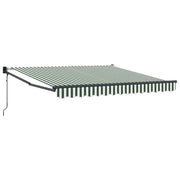 Tenda da Sole | Tenda parasole Verde e Bianco 300 x 250 x 165 cm Poliestere