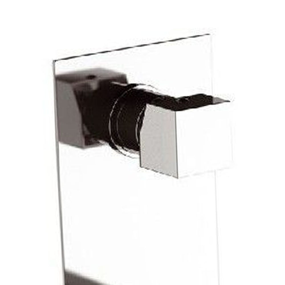 Rubinetto serie cube waterfall ad incasso con piastra rettangolare per lavabo