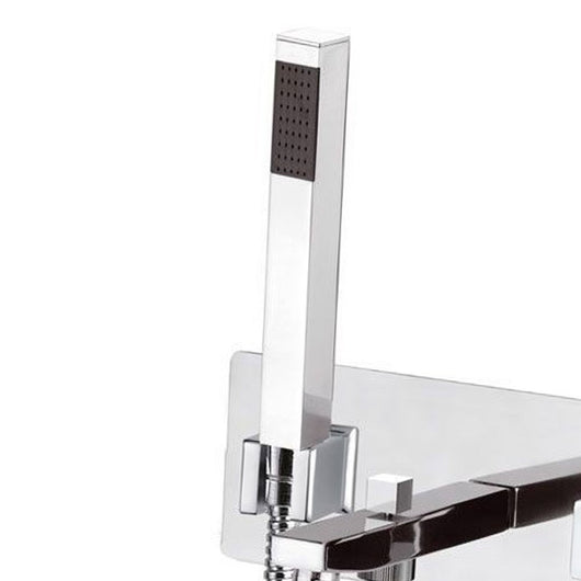 Miscelatore serie cube waterfall per vasca da incasso dotato di kit doccia made in italy
