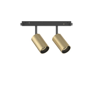 Proiettore Regolabile On-Off Ego Alluminio Ottone 2 Luci Led 16W 3000K