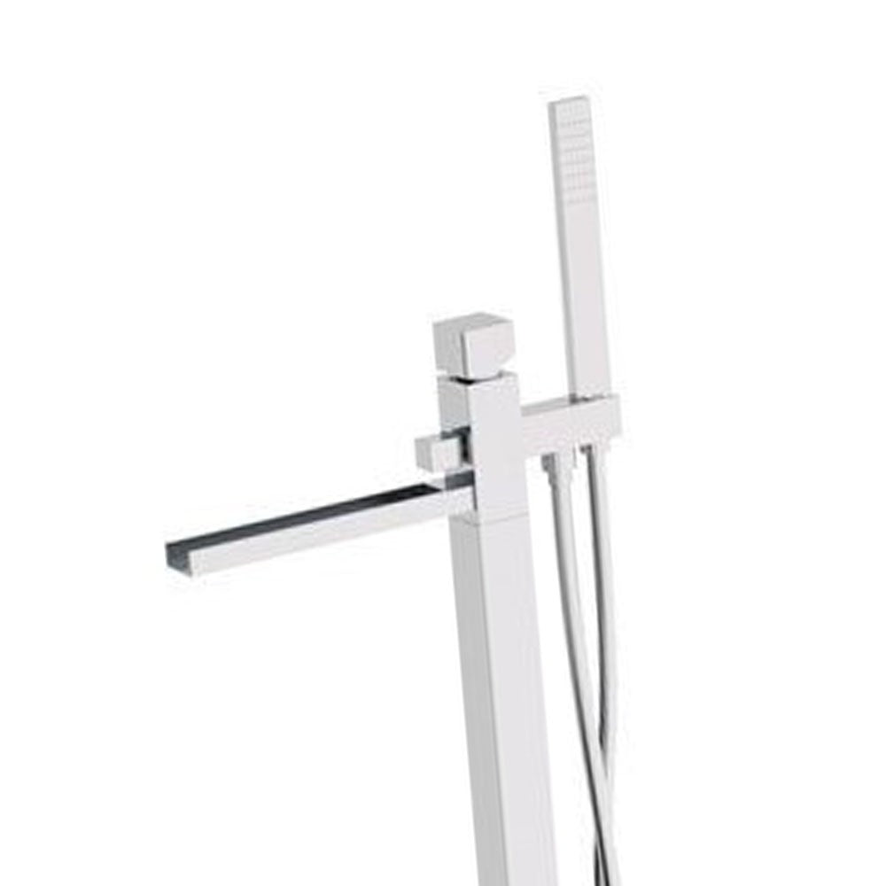 Miscelatore ideale per vasche da pavimento con bocca a cascata. design italiano unico ed elegante