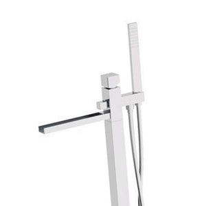 Miscelatore ideale per vasche da pavimento con bocca a cascata. design italiano unico ed elegante