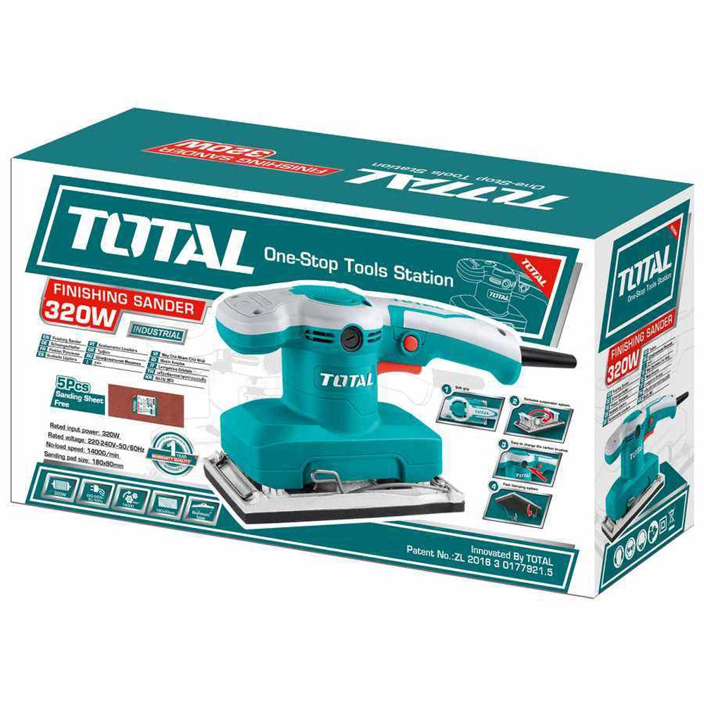 LEVIGATRICE ORBITALE 320W PER LEGNO MURO LUCIDATRICE TOTAL TOTTF1301826