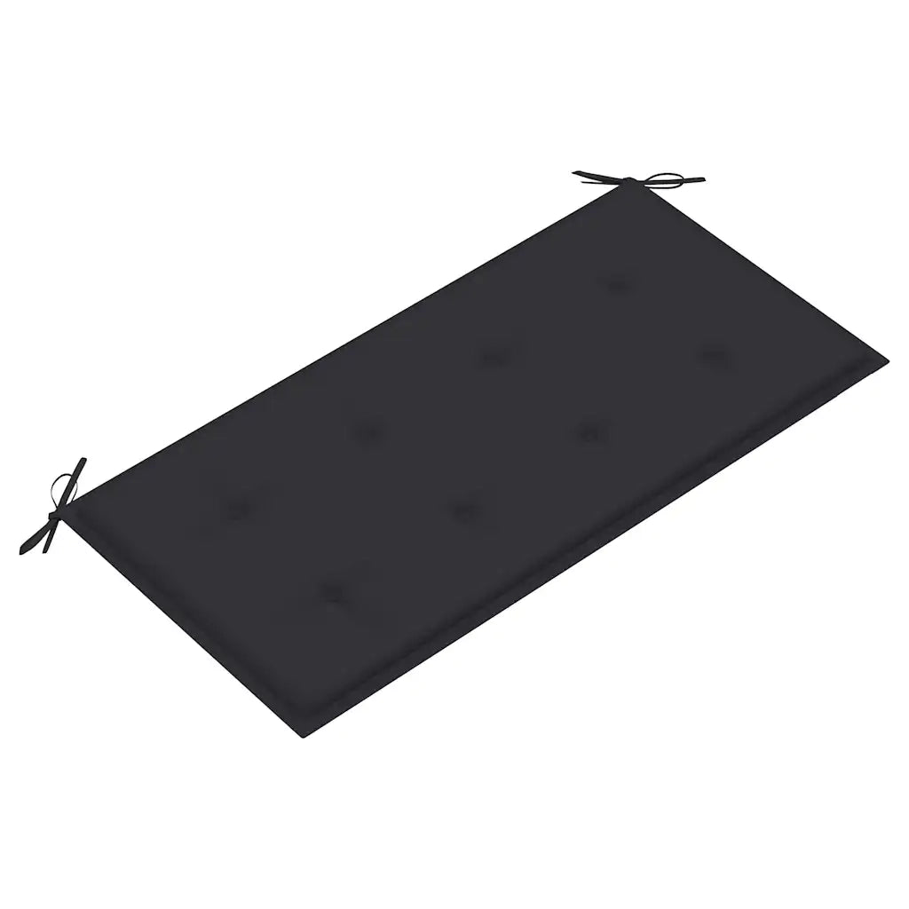 Panca da Giardino con Cuscino Antracite 112 cm in Legno di Teak 3062649