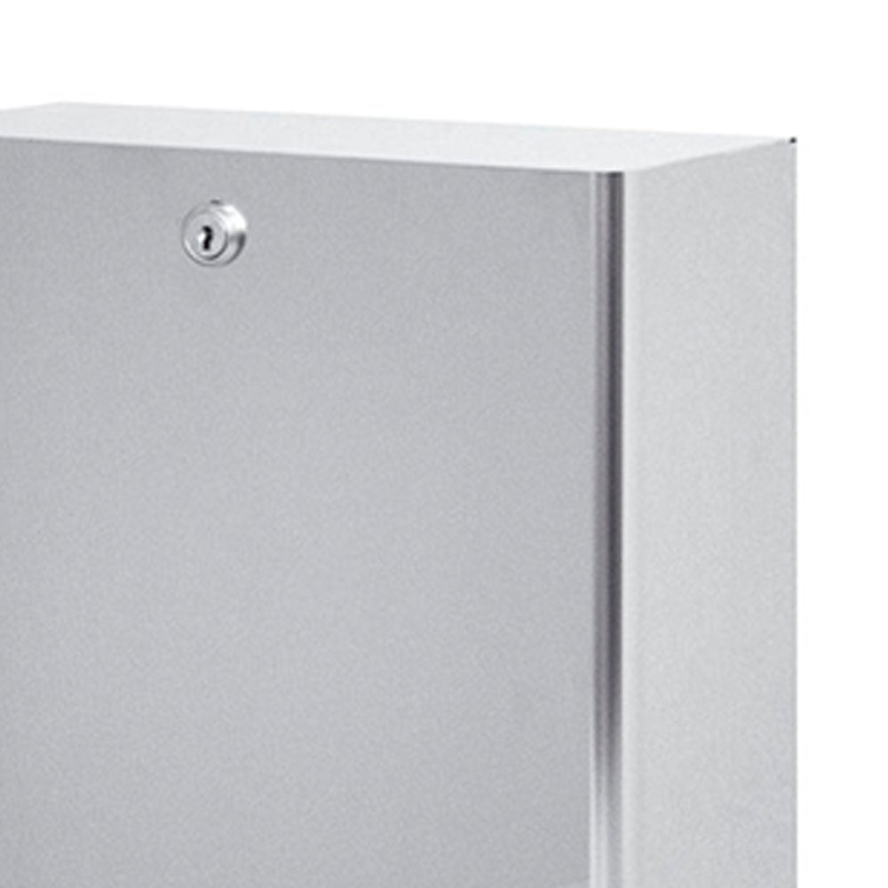 Dispenser salviette a parete in inox lucido