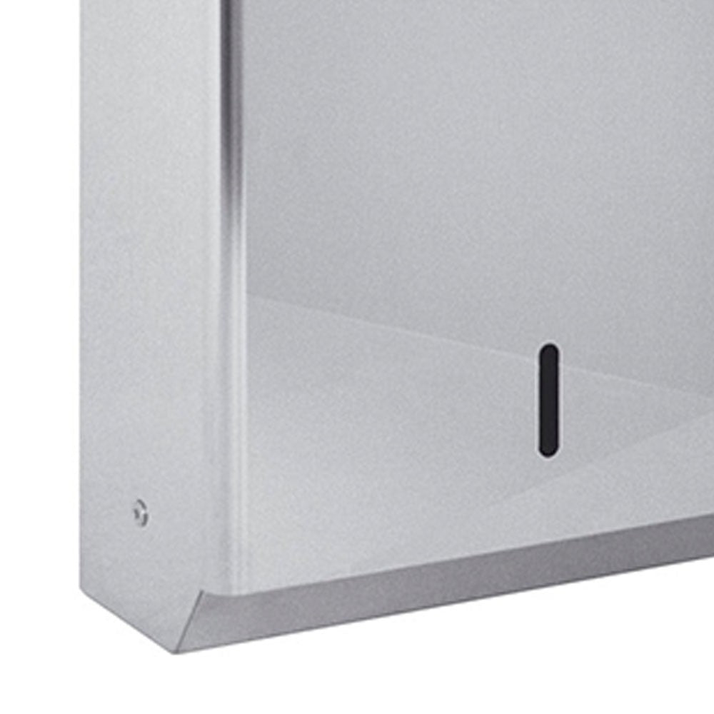 Dispenser salviette a parete in inox lucido