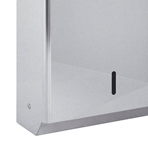 Dispenser salviette a parete in inox lucido