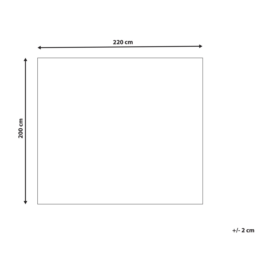 Copriletto decorativo in cotone beige 200 x 220 cm biancheria da letto design classico camera da letto