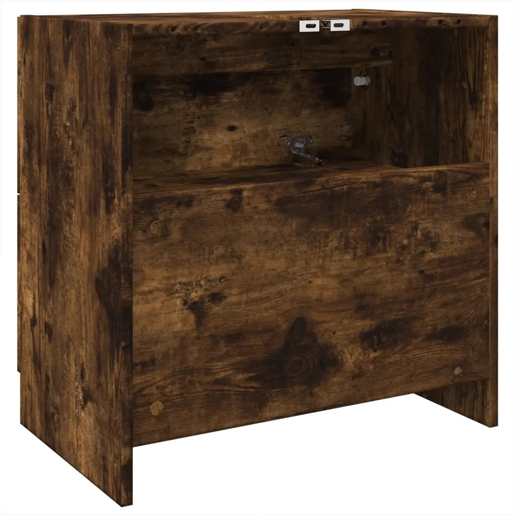 Mobile Lavabo | Armadio Lavabo Rovere Fumo 59x37x59 cm in Truciolare
