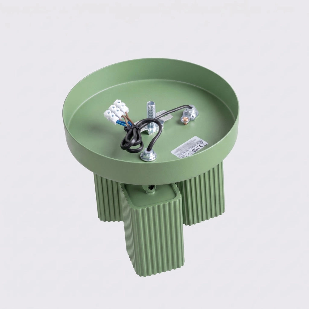 Plafoniera RAYO 3P verde salvia