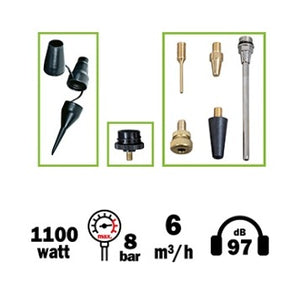 COMPRESSORE PORTATILE CON ACCESSORI 8 BAR