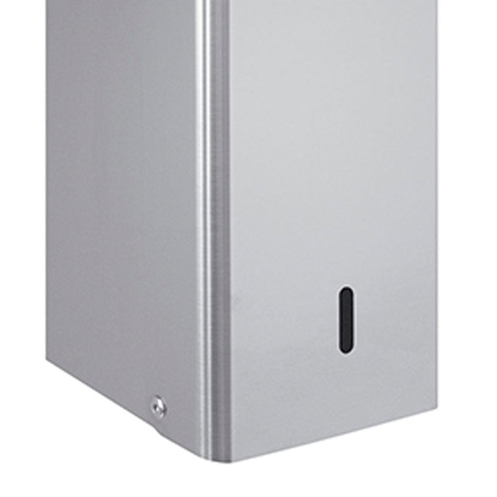 Dispenser carta igienica a fogli, inox lucido