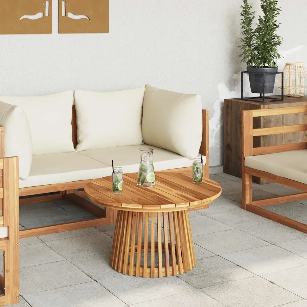 Tavolo laterale Marrone 70 x 70 x 40 cm Legno di teak solido 42006350