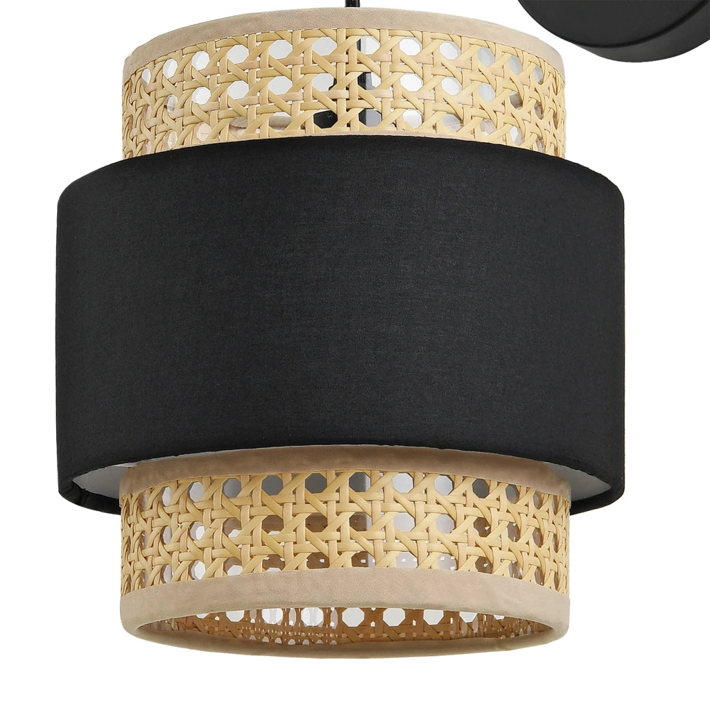 Applique per sala da pranzo/soggiorno 36 x 30 x 18 cm nero/beige 03_0007349