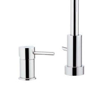 Rubinetto per bordo vasca made in italy serie suvi, dotato di doccetta minimale