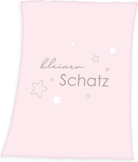 Bambino Microfibra deken, poliestere, rosa, 75 x 100 cm