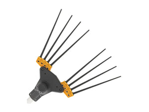 Abbacchiatore a batteria Bomber 165L Volpi 12V asta telescopica 2,1-3m