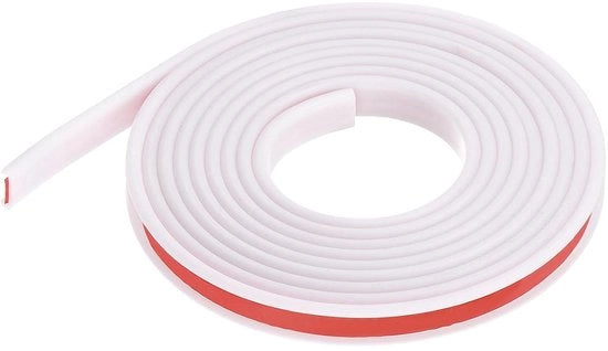 Banda di protezione a forma di U, 12 mm x 3000 mm, con adesivo self-locking TPE, bianca - Riparazione di mobili, protezione di armadi, riparazione di tavoli