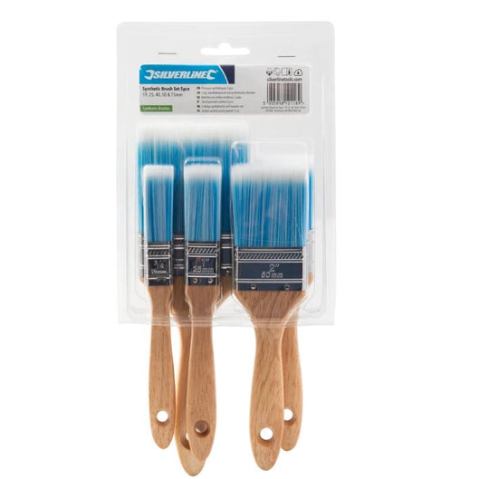 Silverline set 5 pennelli sintetici 25 38 e 50 mm Prezzo
