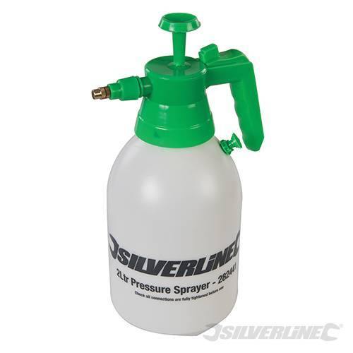 Nebulizzatore spray a pressione 2L Silverline struttura in vetro infrangibile