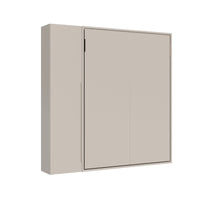 Letto matrimoniale francese a scomparsa 140 con armadio 1 anta sinistra - VERSIA Materasso: Senza Materasso, Colore Struttura: Argilla