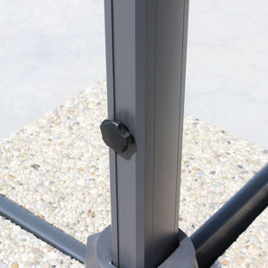 Ombrellone decentrato 4x4 in alluminio - ISARIS