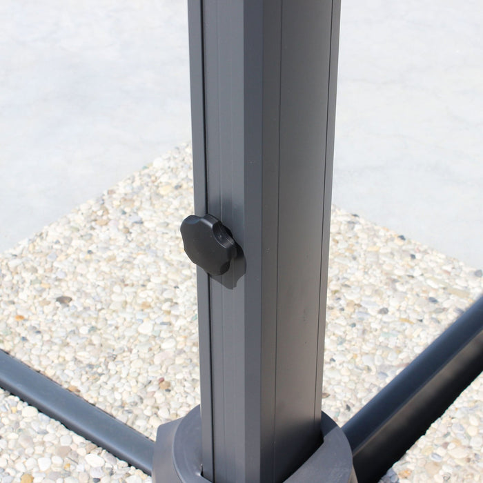 Ombrellone decentrato 4x4 in alluminio - ISARIS