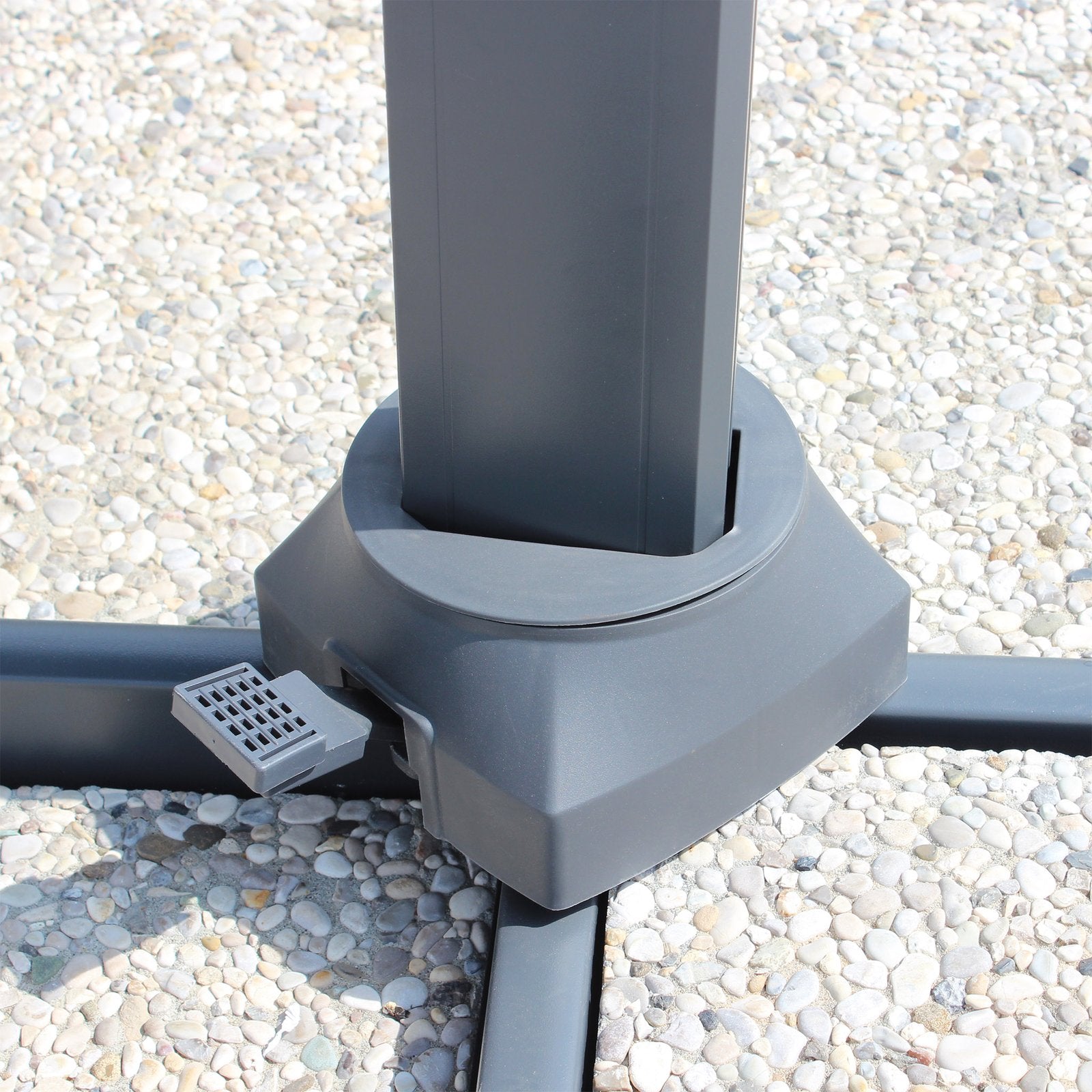 Ombrellone decentrato 4x4 in alluminio - ISARIS