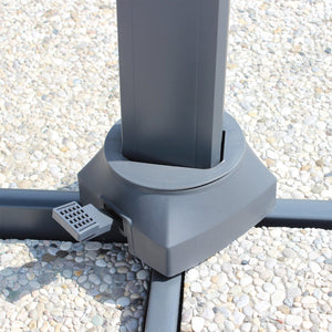 Ombrellone decentrato 4x4 in alluminio - ISARIS