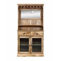 Credenza in legno con porta bicchieri 2 ante 2 cassetti - EPIONE