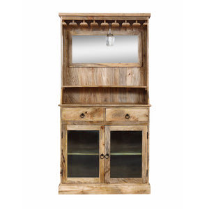 Credenza in legno con porta bicchieri 2 ante 2 cassetti - EPIONE