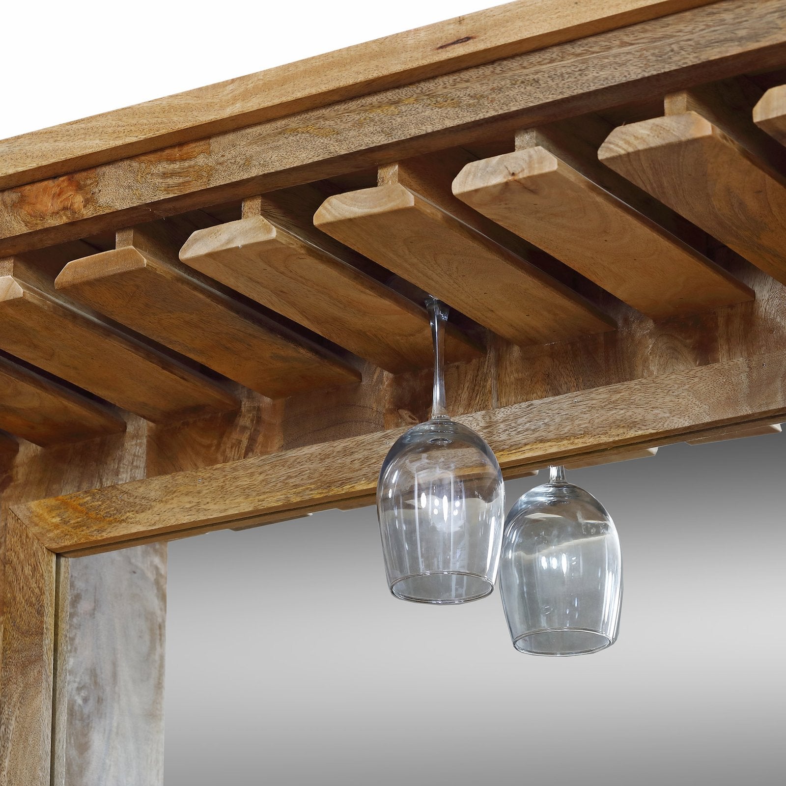 Credenza in legno con porta bicchieri 2 ante 2 cassetti - EPIONE