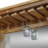 Credenza in legno con porta bicchieri 2 ante 2 cassetti - EPIONE