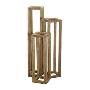 Fioriera porta vaso in legno - DORCAS