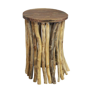 Tavolino basso in legno rustico - DIONEIA