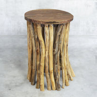 Tavolino basso in legno rustico - DIONEIA