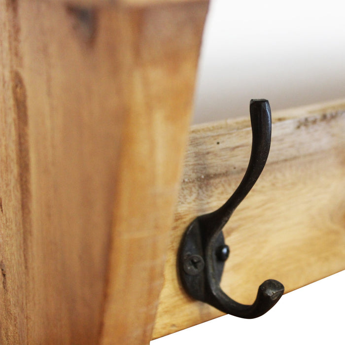 Appendiabiti in legno rustico - CRESSIDA